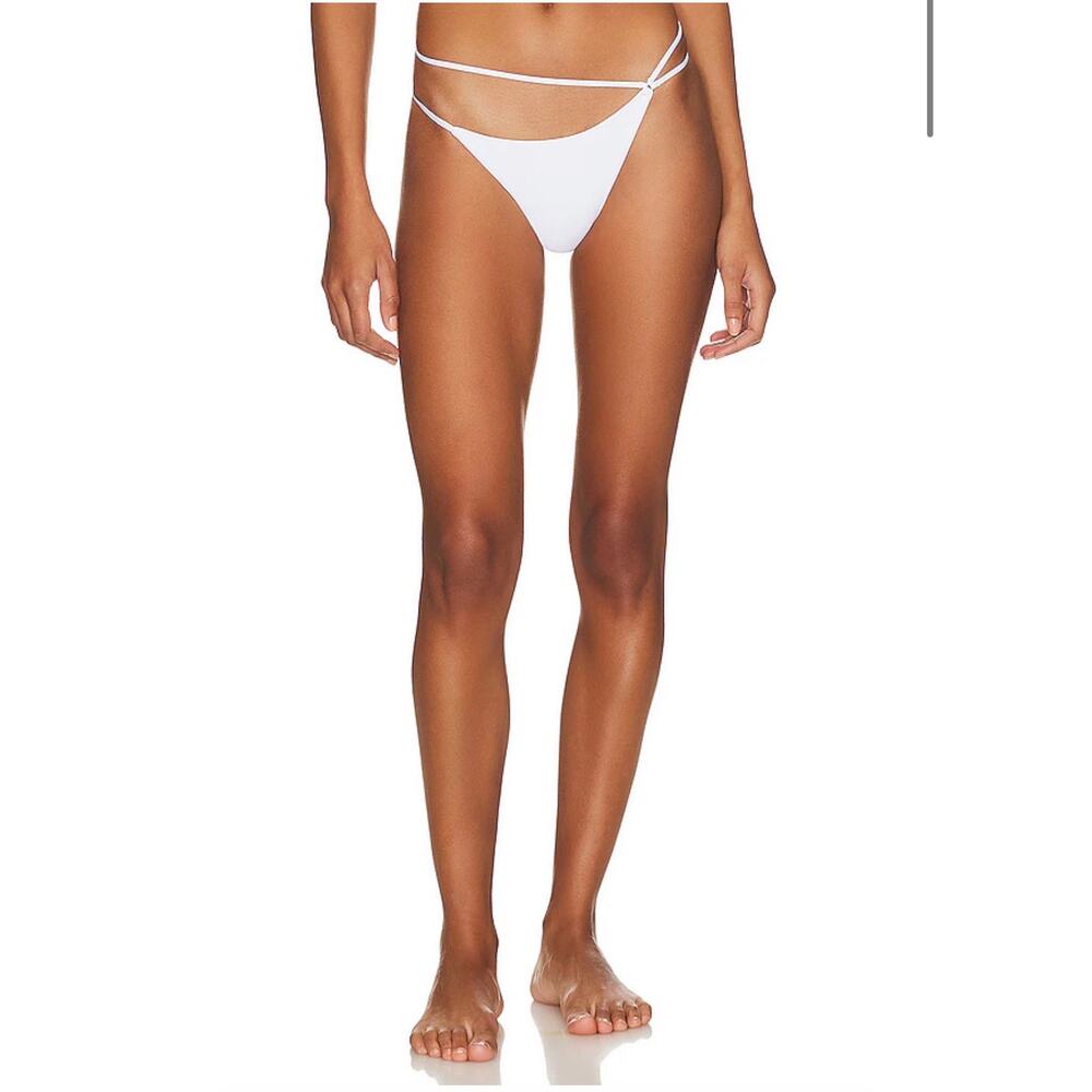 Lovewave White Swim Bikini Bottoms NWT Medium